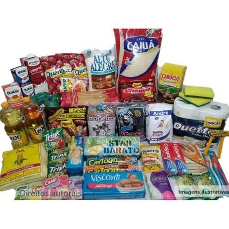 Cesta Básica Completa Alimentos Essenciais - 16 itens - Diversas Menor preço em Cesta Básica Completa Alimentos Essenciais - 16 itens - Diversas