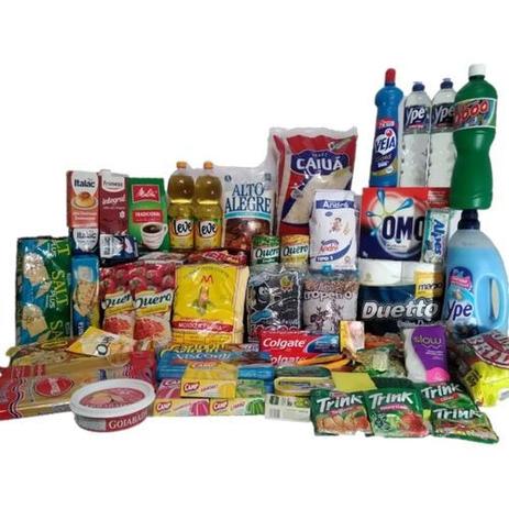 Cesta Básica Completa C/ Produtos Limpeza E Higiene 59 Itens - Diversas Menor preço em Cesta Básica Completa C/ Produtos Limpeza E Higiene 59 Itens - Diversas