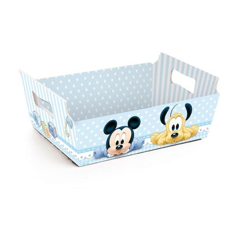Cesta Caixote Organizadora Papel Mickey Disney Festa C/10 - Cromus é boa?