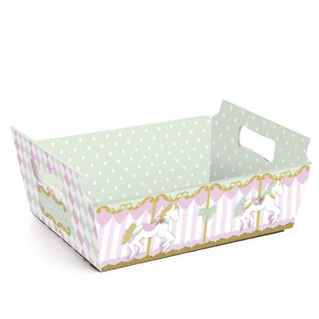Cesta de Papel Carrossel Encantado Cromus é boa?