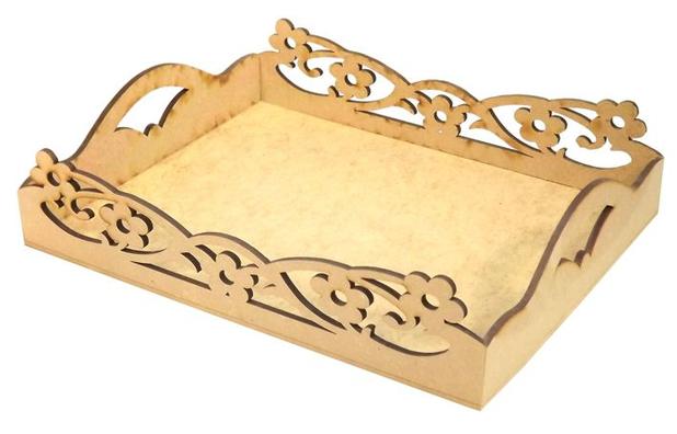 Cesta Margarida Retangular média - MDF Laser - Palácio da arte Menor preço em Cesta Margarida Retangular média - MDF Laser - Palácio da arte