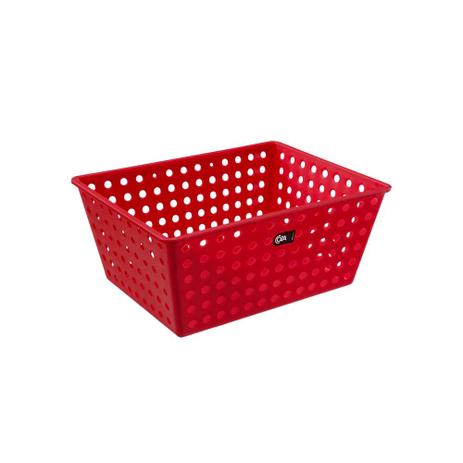 Cesta Maxi 38,2 x 29,2 x 16,6 cm Vermelha - Coza - Brinox é boa?