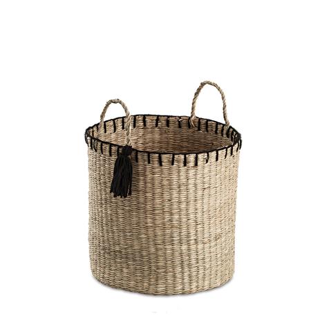 Cesta Organizadora Fibra Natural Redonda 29X37CM - 32467 - Mart Menor preço em Cesta Organizadora Fibra Natural Redonda 29X37CM - 32467 - Mart