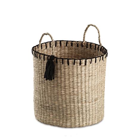 Cesta Organizadora Fibra Natural Redonda 35X41CM - 32468 - Mart Menor preço em Cesta Organizadora Fibra Natural Redonda 35X41CM - 32468 - Mart