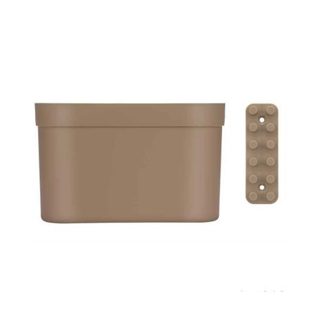 Cesta organizadora grande com barra Loft Up concreto Brinox é boa?