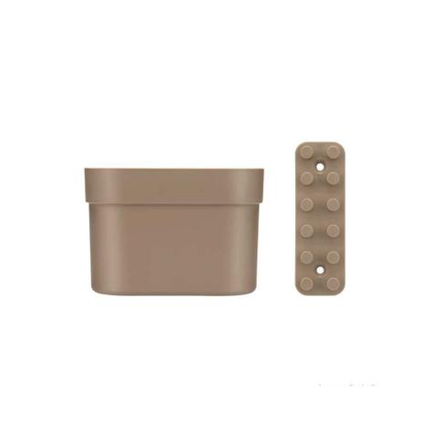 Cesta organizadora pequena com barra Loft Up concreto Brinox Menor preço em Cesta organizadora pequena com barra Loft Up concreto Brinox