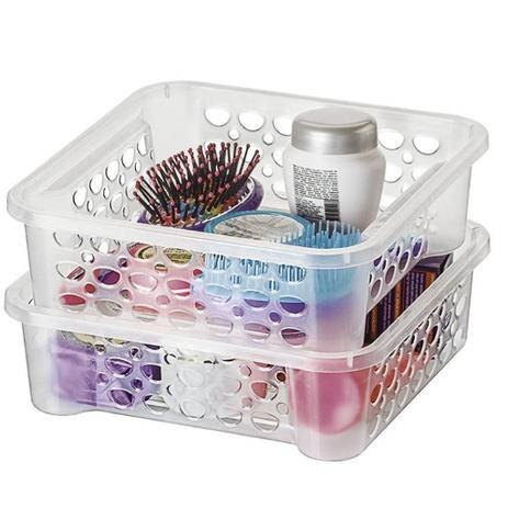 Cesta Organizadora Sanremo Casar Fit Plástico Cristal 1,6lts 884 Menor preço em Cesta Organizadora Sanremo Casar Fit Plástico Cristal 1,6lts 884