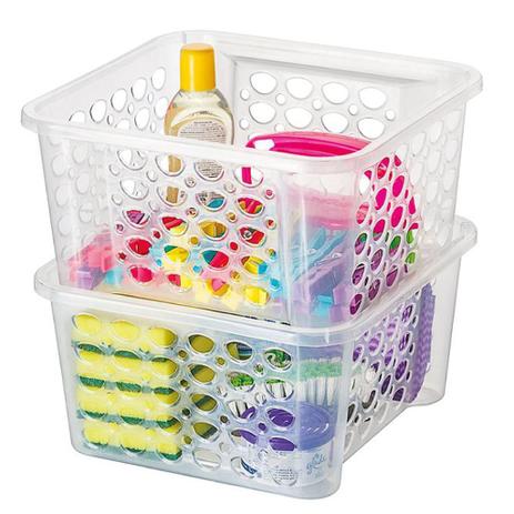 Cesta Organizadora Sanremo Casar Fit Plástico Cristal 6,3lts 880 Menor preço em Cesta Organizadora Sanremo Casar Fit Plástico Cristal 6,3lts 880