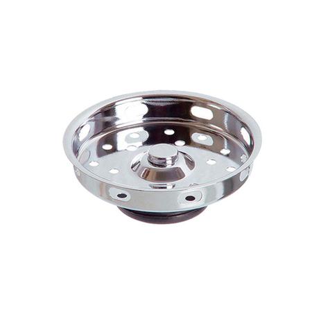 Cesta válvula de escoamento para pia americana 4.1/2” cromada Esteves Menor preço em Cesta válvula de escoamento para pia americana 4.1/2” cromada Esteves