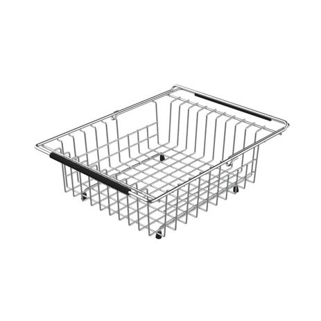 Cesto Aramado Retangular Tramontina em Aço Inox com Alça Regulável para Cubas e Pias 94528030 Menor preço em Cesto Aramado Retangular Tramontina em Aço Inox com Alça Regulável para Cubas e Pias 94528030