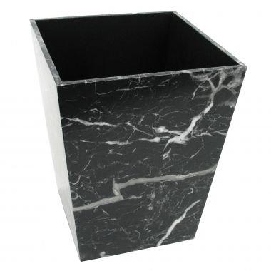 Cesto de lixo marmorizadas de madeira nero marquina - Btc decor Menor preço em Cesto de lixo marmorizadas de madeira nero marquina - Btc decor