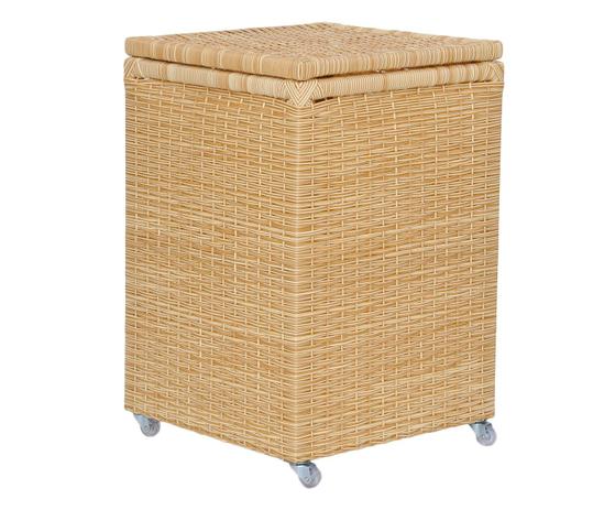 CESTO DE ROUPAS PARIS COM RODIZIOS 40X40X60cm - BAMBOO - Arte fibra Menor preço em CESTO DE ROUPAS PARIS COM RODIZIOS 40X40X60cm - BAMBOO - Arte fibra