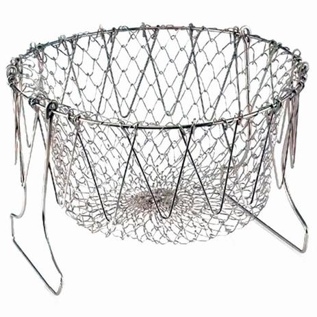 Cesto Multiuso Chef Basket Fritura Cozimento Fritadeira Escorredor para Alimentos - Thata Esportes é ruim? Cesto Multiuso Chef Basket Fritura Cozimento Fritadeira Escorredor para Alimentos - Thata Esportes é boa?