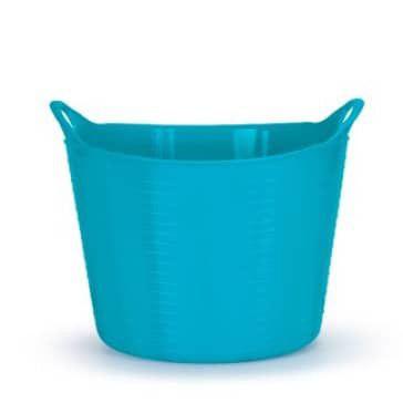 Cesto Multiuso Flexível Redondo 24 Litros - Arthi - Azul Tiffany Menor preço em Cesto Multiuso Flexível Redondo 24 Litros - Arthi - Azul Tiffany