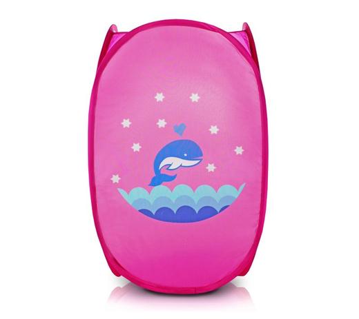 Cesto Multiuso Tam. M Rosa Poliéster + Cabo De Aço Jacki Design Menor preço em Cesto Multiuso Tam. M Rosa Poliéster + Cabo De Aço Jacki Design