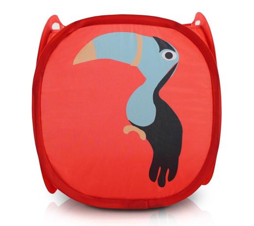 Cesto Multiuso Tam. P Vermelho Poliéster + Cabo De Aço Jacki Design Menor preço em Cesto Multiuso Tam. P Vermelho Poliéster + Cabo De Aço Jacki Design