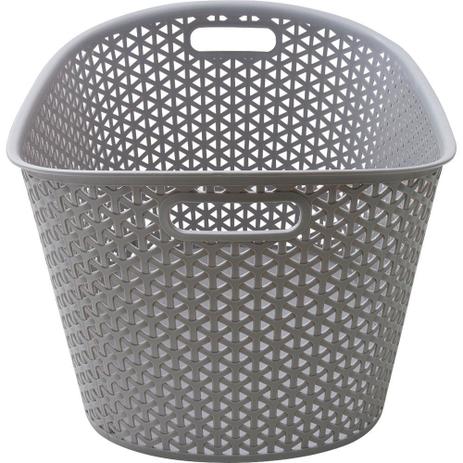 Cesto Organizador 24L Oval CV151711 Ogza Cinza é boa?