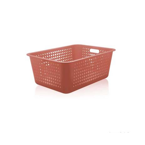 Cesto organizador 40L maxi rosa quartz OU Menor preço em Cesto organizador 40L maxi rosa quartz OU
