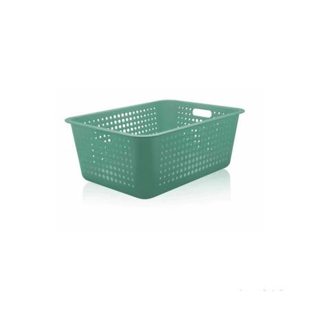 Cesto organizador 40L maxi verde menta OU Menor preço em Cesto organizador 40L maxi verde menta OU