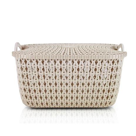 Cesto Organizador c/ Tampa (P) - 7,5L RATTAN Jacki Design Bege é boa?