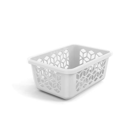 Cesto Organizador Caixa Pequena Multiuso Branco 20 cm - Uz Menor preço em Cesto Organizador Caixa Pequena Multiuso Branco 20 cm - Uz