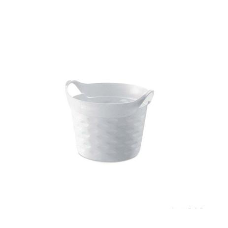 Cesto organizador circular 3L plástico branco Sanremo Menor preço em Cesto organizador circular 3L plástico branco Sanremo