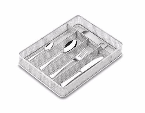 Cesto organizador gavetas em aço inox com 5 divisórias - Brinox Menor preço em Cesto organizador gavetas em aço inox com 5 divisórias - Brinox