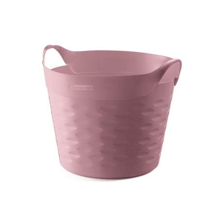 Cesto Organizador Redondo em Plástico 20 Litros Rosa - Sanremo é boa?