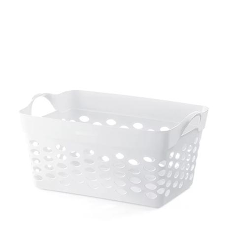 Cesto Organizador Retangular Sanremo Flexível Branco 22L - 29871 Menor preço em Cesto Organizador Retangular Sanremo Flexível Branco 22L - 29871