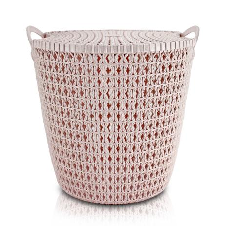 Cesto organizador Rosa M Rattan Jack Design com tampa - Jacki design Menor preço em Cesto organizador Rosa M Rattan Jack Design com tampa - Jacki design