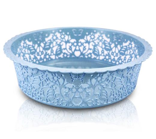 Cesto Organizador Tam. G Azul Plástico Jacki Design Menor preço em Cesto Organizador Tam. G Azul Plástico Jacki Design