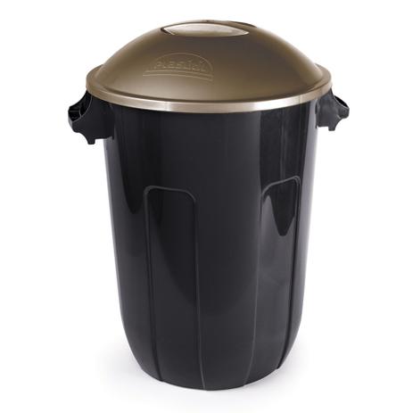 Cesto p/ lixo e-black 62 l - Plasutil Menor preço em Cesto p/ lixo e-black 62 l - Plasutil
