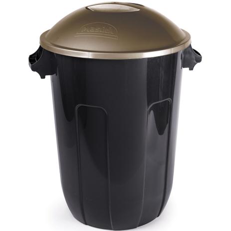 Cesto p/ lixo e-black 94 l - Plasutil Menor preço em Cesto p/ lixo e-black 94 l - Plasutil