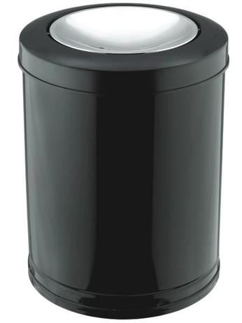 Cesto P/ Lixo Preto c/ Tampa Basculante 5 lts - Viel Menor preço em Cesto P/ Lixo Preto c/ Tampa Basculante 5 lts - Viel