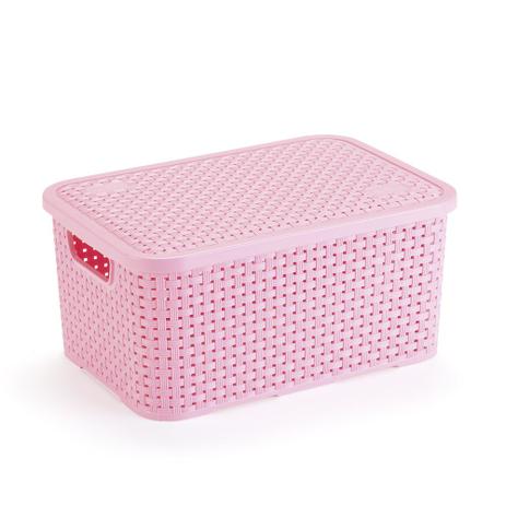 Cesto Rattan Grande com Tampa - Rosa - Nitron é boa?