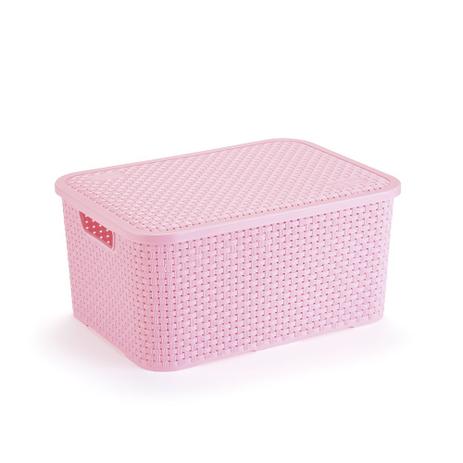 Cesto Rattan Médio com Tampa - Rosa - Nitron é boa?