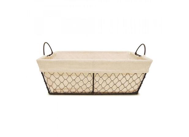 Cesto Retangular Aramado com Alça e Forro 29 cm Yoi - MTP 662 - Martiplast Menor preço em Cesto Retangular Aramado com Alça e Forro 29 cm Yoi - MTP 662 - Martiplast