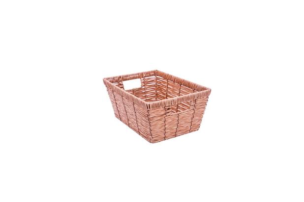 Cesto retangular claro 32x23x15 cm - Wellmix Menor preço em Cesto retangular claro 32x23x15 cm - Wellmix