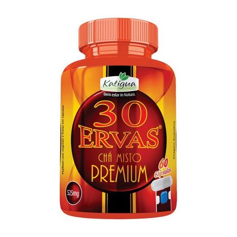 Chá 30 Ervas Premium - 60 cápsulas - Katigua Menor preço em Chá 30 Ervas Premium - 60 cápsulas - Katigua