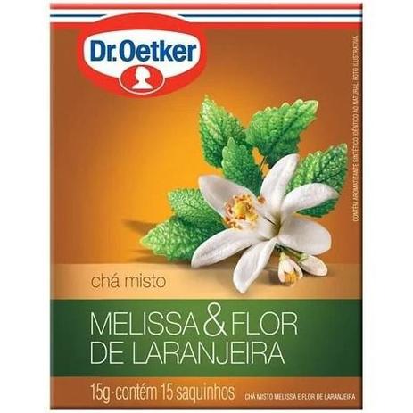 Chá de Melissa com Flor de Laranjeira 15 sachês - Dr. Oetker -