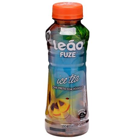 Chá Gelado Ice Tea Fuze Leão Pêssego 300ml Menor preço em Chá Gelado Ice Tea Fuze Leão Pêssego 300ml