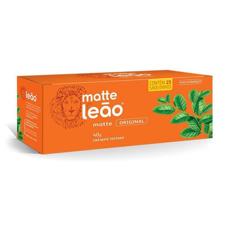 Chá mate original - com 25 unidades - Matte Leão -