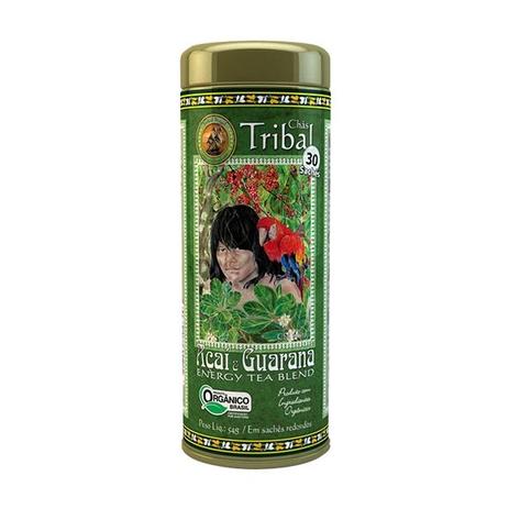 Chá Orgânico Erva Mate Açái com Guaraná 54g - Tribal Menor preço em Chá Orgânico Erva Mate Açái com Guaraná 54g - Tribal