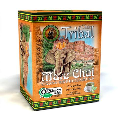 Chá Orgânico Erva Mate com Chai Tribal 30g - Tribal brasil Menor preço em Chá Orgânico Erva Mate com Chai Tribal 30g - Tribal brasil