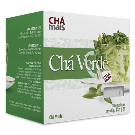 Chá Verde (10 sachês) - Chá Mais Menor preço em Chá Verde (10 sachês) - Chá Mais