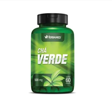 Chá Verde 500mg - 60 Cápsulas - Herbamed Menor preço em Chá Verde 500mg - 60 Cápsulas - Herbamed
