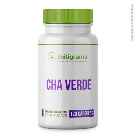 Chá Verde 500mg Cápsulas - Miligrama Menor preço em Chá Verde 500mg Cápsulas - Miligrama