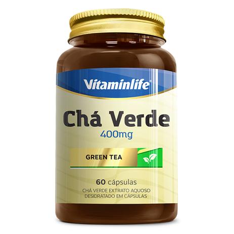 Chá Verde - Green Tea (400mg) 60 Cápsulas - Vitaminlife Menor preço em Chá Verde - Green Tea (400mg) 60 Cápsulas - Vitaminlife
