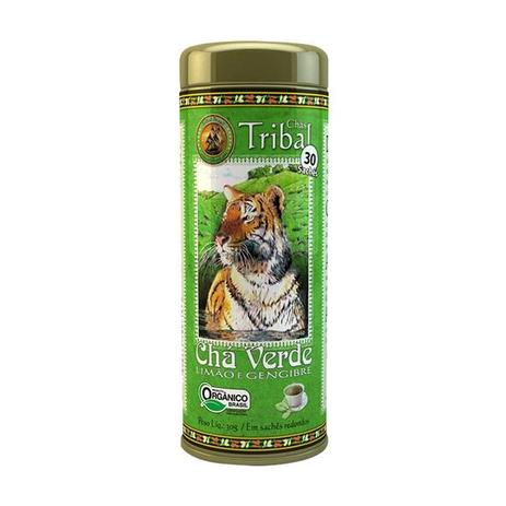 Chá Verde Orgânico Limão e Gengibre 30g - Tribal Menor preço em Chá Verde Orgânico Limão e Gengibre 30g - Tribal