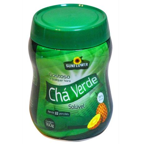 Chá Verde Solúvel 160 g - Sunflower Menor preço em Chá Verde Solúvel 160 g - Sunflower
